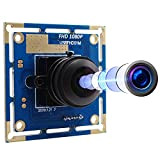 ELP Caméra Fisheye USB 1080p Full HD High Frame Rate Web Caméra grand angle USB avec caméra 640 x 480 ...
