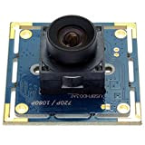 ELP Webcam 2MP 1080P CMOS OV2710 30fps Autofocus Module USB Caméra pour Windows/Linux/Android USBFHD03AF-A100