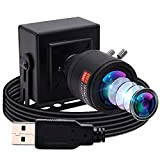 ELP Webcam avec objectif varifocal 1080p USB pour ordinateur - Webcam professionnelle - Objectif zoom 2,8-12 mm - Grand angle ...