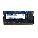Elpida 4Go RAM PC Portable SODIMM ELPIDIA EBJ40UG8EFU0-GN-F PC3-12800S 1600MHz DDR3