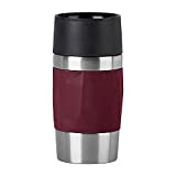 Emsa Travel Mug Compact Tasse Mug isotherme bordeaux 0,3 L Isolation double paroi boissons chaudes café 3h fraîches 6h Acier ...