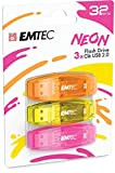 EMTEC Clé USB 2.0 C410 , Mémoire Flash Drive De 32Gb, Lecture 5Mb/S, Écriture 15Mb/S, Compatible USB 2.0, USB 3.0, ...
