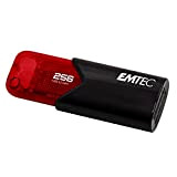 Emtec Clé USB 3.0 (3.2) Click Easy B110, Mémoire Flash Drive De 256 Go, Stockage Externe, Lecture 20Mb/S, Écriture 10Mb/S, ...