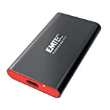 Emtec Disque SSD Externe X210 Elite 128Go - Disque Dur SSD Interface USB-C 3.2 Gen2 - Rétrocompatible USB 3.2 Gen1 ...