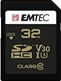 EMTEC ECMSD128GXC10SP - Carte SD - UHS-I U3 - Classe 10 - Gamme Speedin - avec adaptateur Ultra Haute Performance ...