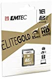 EMTEC ECMSD16GHC10GP - Carte SD - Classe 10 - Gamme Elite Gold - UHS-I U1 - Avec Adaptateur Performance - ...