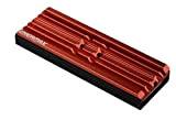 ENERMAX ESC001 Dissipateur thermique rouge pour SSD M.2 2280 à simple et double face aluminium, heatsink compatible PS5