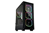 Enermax Starryfort SF30 ARGB Boîtier pour PC de Jeu avec Bloc d'alimentation 82 x 500 W + 4 Ventilateurs Squa ...