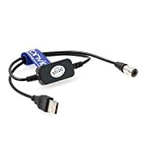 Eonvic Câble d'alimentation Hirose mâle à 4 broches 12 V pour appareils audio Zoom F4 F8 F8N 644/688, MacBook Air ...