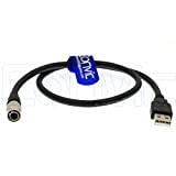 Eonvic Hirose Câble de données USB mâle 4 broches pour appareil photo et vidéo