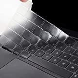 EooCoo Protection Clavier Compatible pour 2019 MacBook Pro 16 Pouces Touch Bar (Modèle：A2141) , AZERTY EU-Layout, TPU Clair