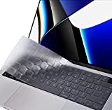 EooCoo Protection Clavier Compatible pour Nouveau 2022 M2 Macbook Air 13.6 A2681/ 2021 M1 Macbook Pro 14 Pouces A2442 et ...