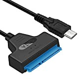Esenlong Adaptateur USB vers SATA Câble,Câble USB3.1 vers SATA Adaptateur USB 3.1 Type C vers SATA 7 + 15 Broches ...