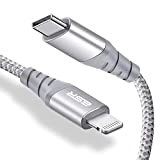 ESR Câble USB C vers Lightning, 20cm en Nylon, Certifié de MFi, Charge Rapide Compatible avec iPhone 14/14 Plus/14 Pro/14 ...