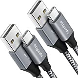 etguuds Câble USB C [1m/Lot de 2], Cable Chargeur USB C 3A Charge Rapide Nylon Tressé USB Type C Cable ...
