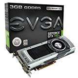 EVGA GeForce 03G-P4-2881-KR GTX 780 Ti, 3 Go, 3072 Mo, GDDR5 384 bit, Dual-Link DVI-I, DVI-D, HDMI, DP, SLI Ready