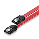 Ewent Câble SATA III, Vitesse 6 Gbits avec Clips en métal, SATA L-Type Rouge Rouge 30 cm