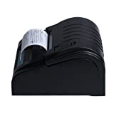 Excelvan® Imprimante thermique de reçus (58 mm, 90 mm/s, compatible avec Windows) noir noir