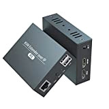Extendeur KVM HDMI 200M sur IP Extendeur HDMI USB via réseau Ethernet Cat6 Rj45 HDMI USB sur prise en charge ...