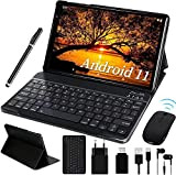 FACETEL Tablette 10 Pouces Android 11 Tablettes with Processeur Octa-Core, 4 Go RAM 64 Go ROM (Extension 128 Go) Support ...