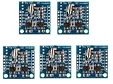 Fasizi Lot de 5 modules d'horloge en temps réel pour Arduino AVR PIC 51 ARM RTC I2C DS1307 AT24C32