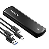 FIDECO Boîtier M.2 SSD NVMe, USB 3.2 Gen 2 10Gbps Adaptateur NVMe SSD avec Port de Type-C, Boîtier Disque Dur ...