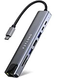 FITLONG Hub USB C, 8-en-1 Adaptateur USB C pour MacBook Air / Pro, avec HDMI 4K, Port LAN Ethernet, PD ...