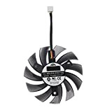 FIXCOR 75 mm T128010SM PLD08010S12H 2 Pin 3pin Foller Fans Compatible for Gigabyte DMLA Radeon R9 270x 280x 290x Windforce ...