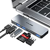 FLYLAND Hub USB C, Adaptateur MacBook Pro/Air M1 avec Thunderbolt 3 (Transfert de données, Alimentation, Sortie vidéo), 3 Ports USB ...