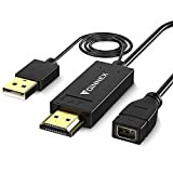 Foinex Adaptateur HDMI vers Mini Displayport 4K@30 Hz, connecteur HDMI actif mâle vers mini DP femelle pour MacBook Pro, Mac ...