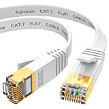 Folishine Câble Ethernet 5m, Cat7 Internet haute vitesse avec connecteur RJ45 plaqué or, câble LAN blindé pour commutateur de réseau, ...