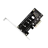 Futheda Adaptateur M.2 vers PCIe NVME SSD vers PCI-e 3.0 X4 Carte d'extension, Support M-Key Solid State Drive Type 2280 ...