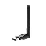 Garsent Adaptateur WiFi, 2.4GHz 150Mbps Adaptateur WiFi USB Support Cryptage WEP à 64/128/152 Chiffres Clé WiFi USB Compatible avec Windows ...