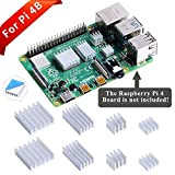 GeeekPi 8PCS Dissipateurs de Chaleur pour Raspberry Pi 4 Modèle B,Raspberry Pi Dissipateurs de Chaleur en Aluminium avec Ruban Adhésif ...