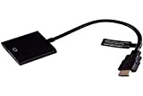 Gembird a-hdmi-vga-03 VGA HDMI Noir adaptateur de câble pour câble (VGA, HDMI, Mâle/Femelle, Noir, 1920 x 1080 pixels, ch7101)