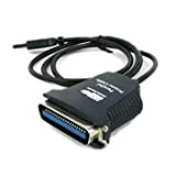 Générique Câble d'imprimante USB vers parallèle IEEE 1284 Adaptateur parallèle 36 Broches Port parallèle Câble d'adaptateur Idéal pour Une imprimante ...