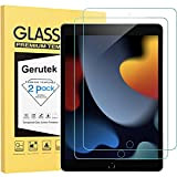 Gerutek [Lot de 2] Protection Écran iPad 10.2", iPad 9ème/8ème/7ème Génération, Haute Définition, 9H Dureté, Anti Rayures, Sans Bulles, 2.5D ...