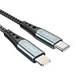 GIANAC Câble USB C vers Lightning 0.5M [Certifié MFi] Câble C Lightning Power Delivery Charge Rapide Compatible avec iPhone 12/12 ...