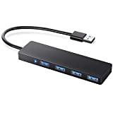 Gibot Data Hub USB 4 Ports USB 3.0 5Gbps Ultra Fin Haute Vitesse pour Macbook, Mac Pro/Mini, iMac, Surface Pro, ...