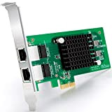 Gigabit PCIE Carte Réseau Intel 82576 - E1G42ET Chip, 1Gb Carte Réseau Convergé(NIC) Ethernet PCI Express 2.0 X1 LAN Adaptateur, ...