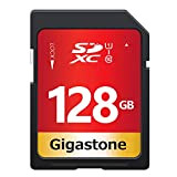 Gigastone 128 Go SDXC Carte Mémoire, Prime Série, Vitesse de Transfert allant jusqu'à 80 Mo/s. pour photos, vidéos, musique, fichiers, ...