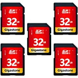 Gigastone 32 Go SDHC Carte Mémoire, Lot de 5 Cartes, Prime Série, Vitesse de Transfert allant jusqu'à 80 Mo/s. pour ...
