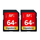 Gigastone 64 Go SDXC Carte Mémoire, Lot de 2 Cartes, Prime Série, Vitesse de Transfert allant jusqu'à 80 Mo/s. pour ...