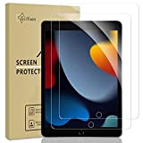 GiiYoon 2 Pièces Verre Trempé pour Apple iPad (10,2 Pouces, 9/8/7 ème Génération, Modèle 2021/2020/2019),Vitre Protecteur,Film de Protection Écran Compatible ...