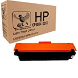 GIL CF400X 201X Toner Compatible pour HP Color Laserjet Pro M252 HP Color Laserjet Pro M252dw HP Color Laserjet Pro ...