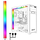 GIM KB-14 RGB PC Light Strip for Gaming Case, magnétiques adressables LED de bandes Kit, 5V ARGB 3Pin Header pour ...