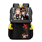 GIUIN Hanako-kun Anime Sac à dos de toilette Grand sac d'école pour ordinateur portable Sac de voyage avec chargement USB