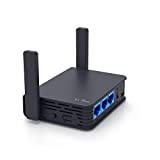 GL.iNet GL-AR750 -Ext(Slate) Routeur Voyage Gigabit AC VPN,300Mbps(2.4GHz)+433Mbps(5GHz) Wi-FI, 128MB RAM,MicroSD Supporté, Pont Répétiteur,OpenWrt/LEDE pré-Installé,Cloudflare DNS