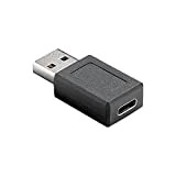goobay 45400 Adaptateur USB C vers USB 3.0/Transmission de données SuperSpeed jusqu'à 5 Gbit/s/USB-C femelle vers USB 3.0 mâle (type ...
