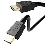 Goobay 51822 Câble HDMI à haute vitesse avec Ethernet : 4K, Ultra-HD, Full HD, 3D, connecteur doré, noir 5,0 m